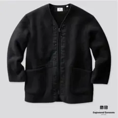 ユニクロ エンジニアドガメーンツ フリース ノーカラー コート L