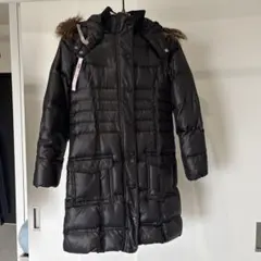 Gap ブラック ダウンコート フード付き