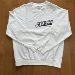 #1Xgirl バックプリントスウェットホワイトのサムネイル