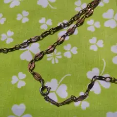 金属製リンクチェーンネックレス 銅色　長め
