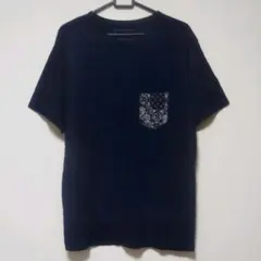 SOPHNET ソフネット インディゴ バンダナ ポケット Tシャツ