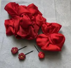 chi様専用【HD33】七五三　髪飾り ヘッドドレス アンティーク布 正絹