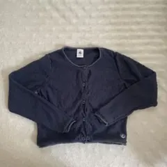プチバトー　ネイビー　カーディガン　6ans 116cm