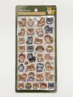 柴犬　ボンボンドロップシール　2