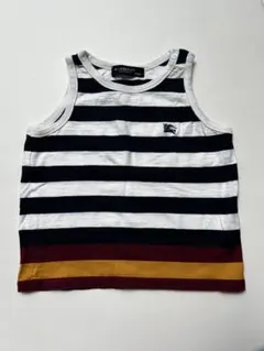 新品BURBERRY タンクトップ 120A BURBERRY タンクトップ 120A ネイビー/ホワイト/レッド - メルカリ
