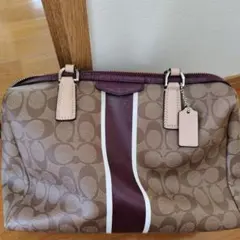 COACH ショルダーバッグ ブラウン/バーガンディ