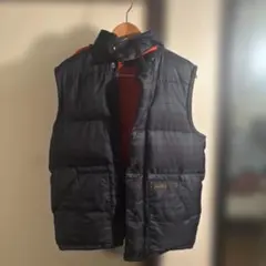 Polo RL & Co フード付きダウンベスト 黒/赤