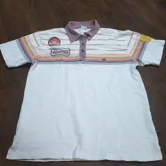 HANGTEN ストライプポロシャツ