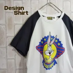 ルーニーチューンズ　Tシャツ　半袖　バックスバニー　ラグラン