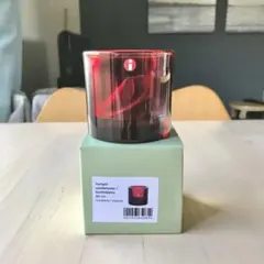 イッタラ　マリメッコ　キビ　キャンドルホルダー　クランベリー　クリスマス　ガラス