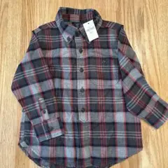 新品⭐︎babyGap チェック柄長袖シャツ 100cm
