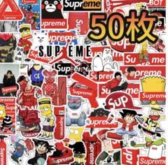 Supreme 防水ステッカーシール スケートボード ブランドロゴ 50枚