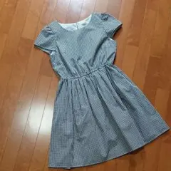 earth ギンガムチェックワンピース