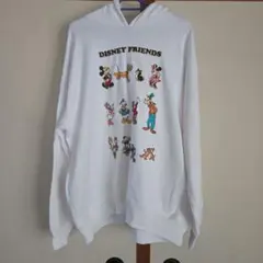 ディズニーフレンズ パーカー Lサイズ ホワイト　新品未使用
