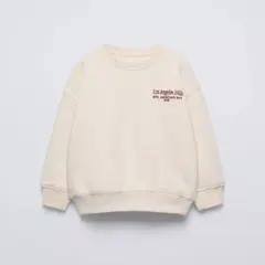 zarakids エンブロイダリーテキスト スウェットシャツのサムネイル