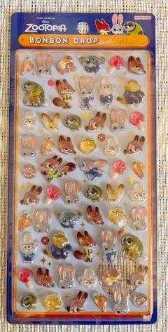 ディズニー ボンボンドロップシール ミニ ズートピア