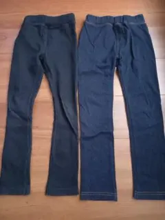 ストレッチパンツ　デニム風