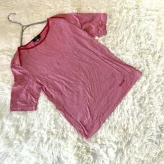 美品【KEITH 】半袖Tシャツ 38 赤 ストライプのサムネイル