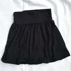 XOXOブラック フレアスカート ゴム入りのサムネイル