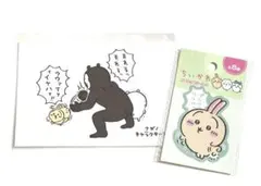 ちいかわ　うさぎ　ポストカード、ステッカー