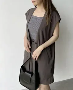 ミスティウーマン mysty womanブラウン セットアップ