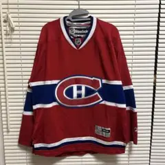 ReebokNHLアイスホッケーモントリオールカナディアンズユニフォーム短丈刺繍