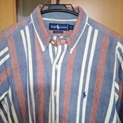 Ralph Lauren ストライプ 長袖シャツ XL