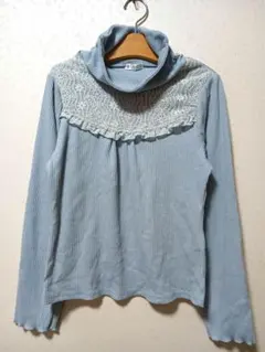 アクシーズ♡水色タートルネック長袖トップス