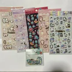 ダイソー　箔押しシール　シール　サンリオ　6点セット