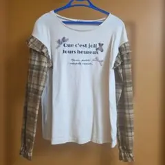 ま*ん様 セール中️⭕️any FAM フリル付き長袖カットソー M140～15