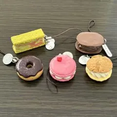 平成レトロ リプトン スイーツストラップ 5点セット③ 当時物 最終値下げ