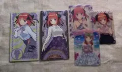 五等分の花嫁 中野二乃 クリアカード アルカナカード 5点セット まとめ売り
