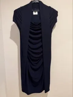 Bou Jeloud ネイビー ドレープ　ワンピース　38 (M)のサムネイル