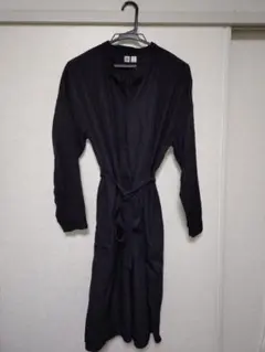 ふ*ー様 Uniqlo U 長袖ワンピース M 黒