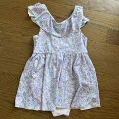 ブランシェス花柄 女の子 ワンピース水着 130cm