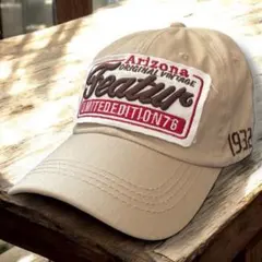 新品☆帽子 USA Featur亞利桑那 arizona 米色
