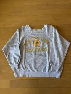 80'sビンテージ　グリーンベイパッカーズPackers スウェット グレー