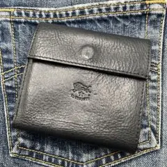 n*t様 イルビゾンテ 二つ折り財布 ダークネイビー コンパクトウォレット