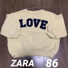 ZARA LOVE トレーナー イエロー 86 1.5歳