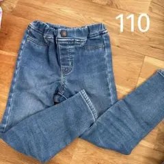 GU スキニーパンツ　デニム　110