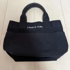 LOWRYS FARM ブラック ハンドバッグ　ミニバッグ　黒