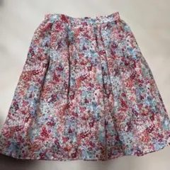 【美品】ペイトンプレイス 花柄フレアスカート 膝丈 9号 春夏 華やかのサムネイル