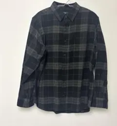 NAVY チェック柄シャツ 長袖 ネルシャツ