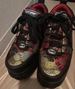 ヨースケ YOSUKE 厚底スニーカー 和柄