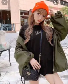 【美品】Radyレディー　ミリタリーコート　カーキ