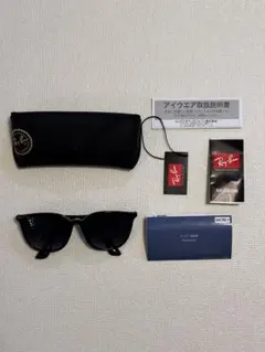 【美品】Ray-Ban RB 4348Dブラックサングラス