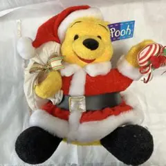 プーさん サンタクロース ぬいぐるみ
