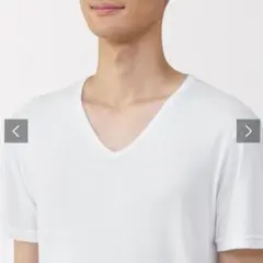 無印良品 紳士　あったか綿　Ｖネック半袖Ｔシャツ