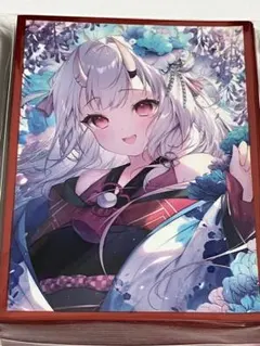 白詰草　ホロライブ　スリーブ　プレイマット　チェキ風　常闇トワ 白詰草 カードスリーブ ホロライブ 常闇トワ - TCGショップ NOAH