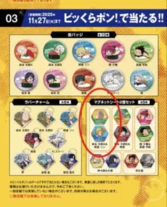 くら寿司 SAKAMOTO DAYS マグネットシート 坂本太郎A&朝倉シン